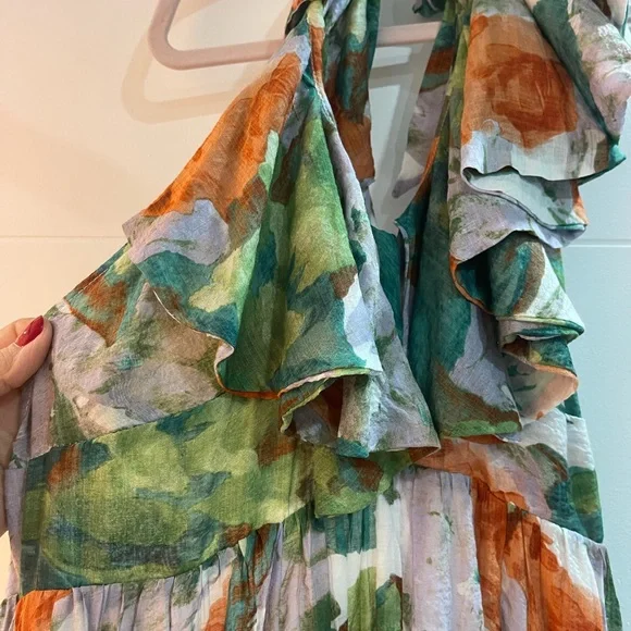 Luxxel Green and Orange Patterned Dress is available for purchase on au PAY  Market - Imported Goods Online Store Co.Ltd. | au PAY Market - Online  Shopping Site